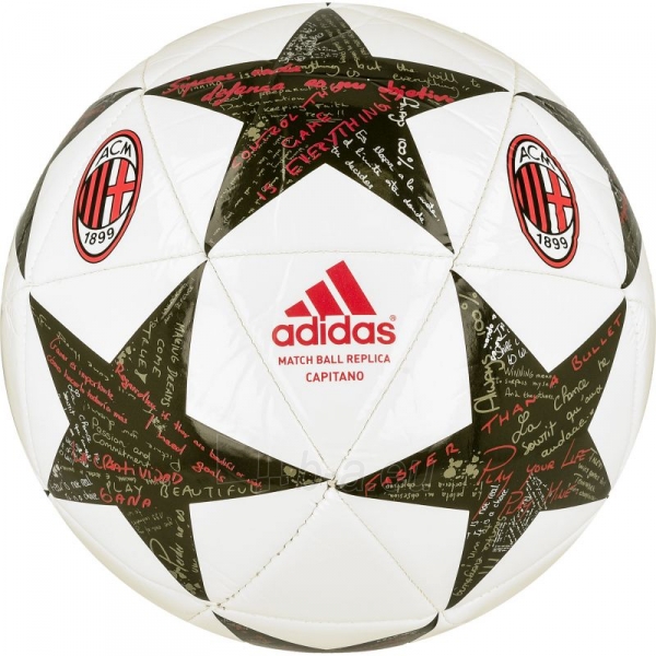 Futbolo kamuolys adidas Champions League Finale AC Milan Capitano paveikslėlis 1 iš 2