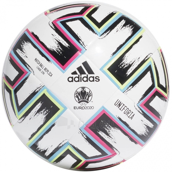 Futbolo kamuolys adidas EURO2020 UNIFORIA LEAGUE J290 FH7351 white paveikslėlis 1 iš 1