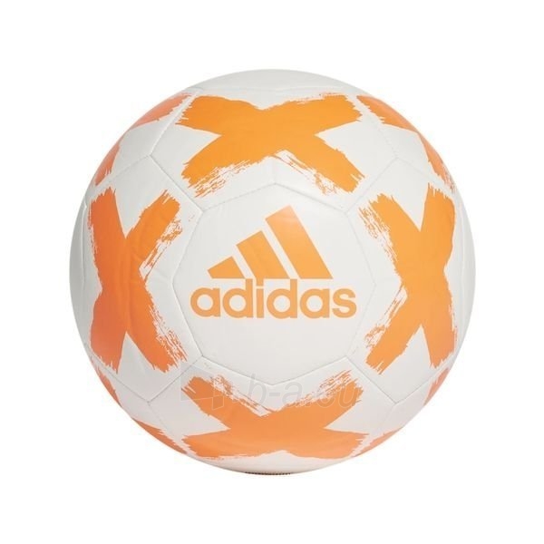 Futbolo kamuolys adidas STARLANCER FL7036 white, orange logo paveikslėlis 1 iš 1