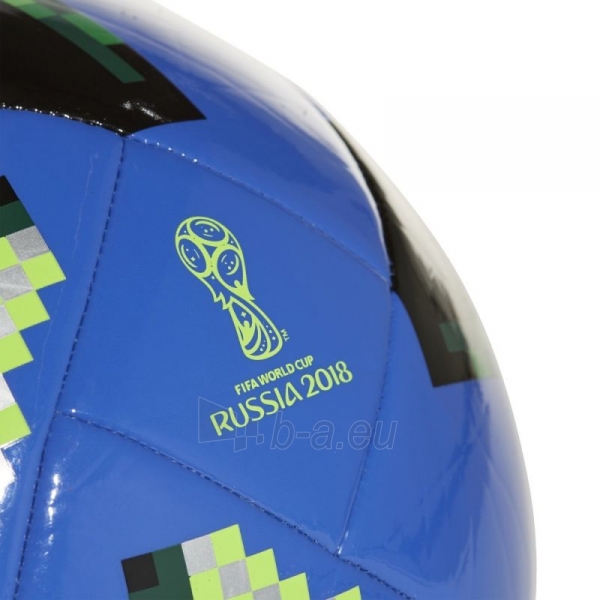 Futbolo kamuolys adidas Telstar World Cup 2018 Glider CE8100 paveikslėlis 2 iš 3