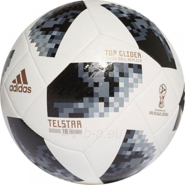 Futbolo kamuolys adidas Telstar World Cup 2018 Russia Top Glider CE8096 paveikslėlis 1 iš 3