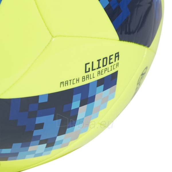 Futbolo kamuolys adidas WORLD CUP 2018 GLIDER CE8097 geltonas paveikslėlis 4 iš 5