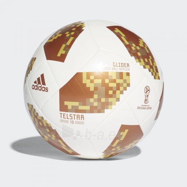 Futbolo kamuolys adidas WORLD CUP 2018 GLIDER CE8099 baltas paveikslėlis 1 iš 5