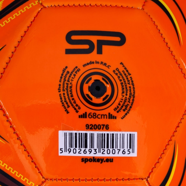 Futbolo kamuolys Ferrum oranžinis/juodas paveikslėlis 2 iš 7