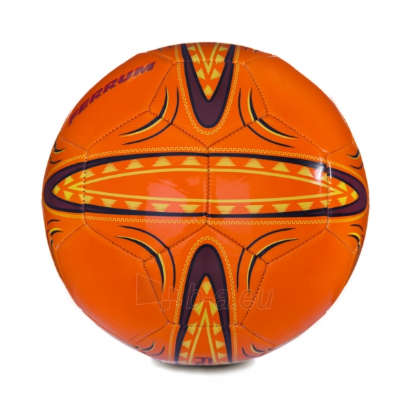 Futbolo kamuolys Ferrum oranžinis/juodas paveikslėlis 7 iš 7