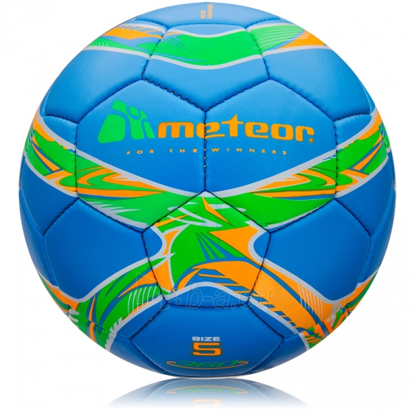 Futbolo kamuolys Meteor 360 Mat, mėlynas paveikslėlis 1 iš 7