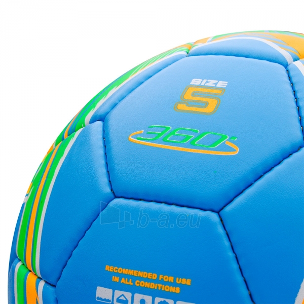 Futbolo kamuolys Meteor 360 Mat, mėlynas paveikslėlis 3 iš 7