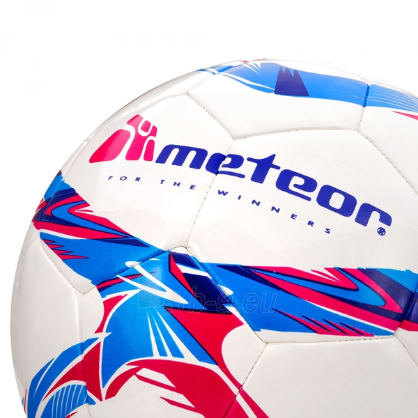 Futbolo kamuolys Meteor 360 SHINY, baltas paveikslėlis 2 iš 4