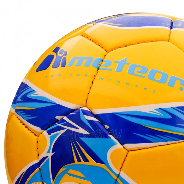 Futbolo kamuolys Meteor 360 SHINY, geltonas paveikslėlis 5 iš 5