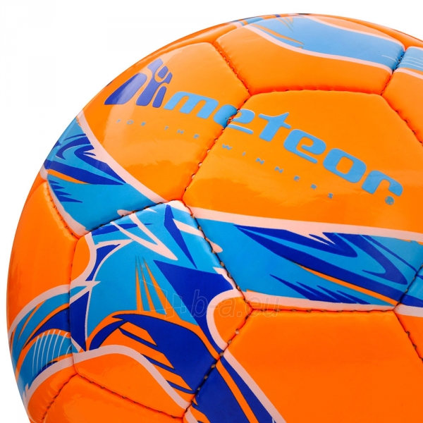 Futbolo kamuolys Meteor 360 SHINY, oranžinis paveikslėlis 2 iš 3