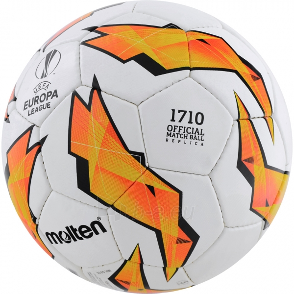 Futbolo kamuolys Molten Replika UEFA Europa League F5U1710-G18 paveikslėlis 2 iš 3
