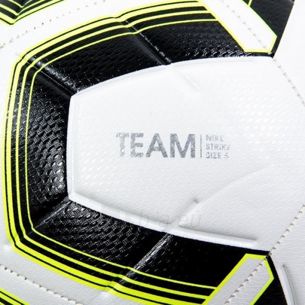 Futbolo kamuolys NIKE STRIKE TEAM SC3535-102 balta / juoda ir geltona paveikslėlis 2 iš 3