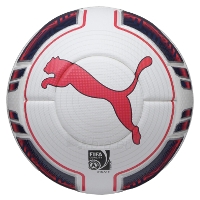 Futbolo kamuolys Puma 082219-15 balta/raudona paveikslėlis 1 iš 1