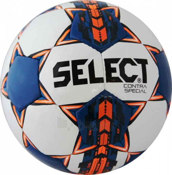 Futbolo kamuolys SELECT Contra Special, mėlynas paveikslėlis 1 iš 2