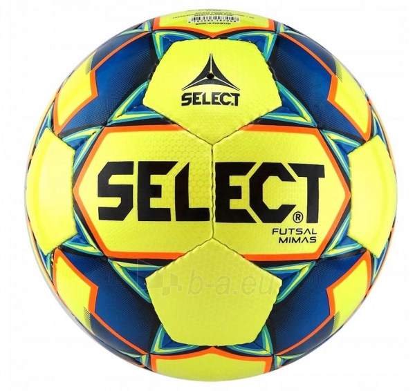 Futbolo kamuolys SELECT MIMAS IMS 2018 yellow-blue paveikslėlis 1 iš 3