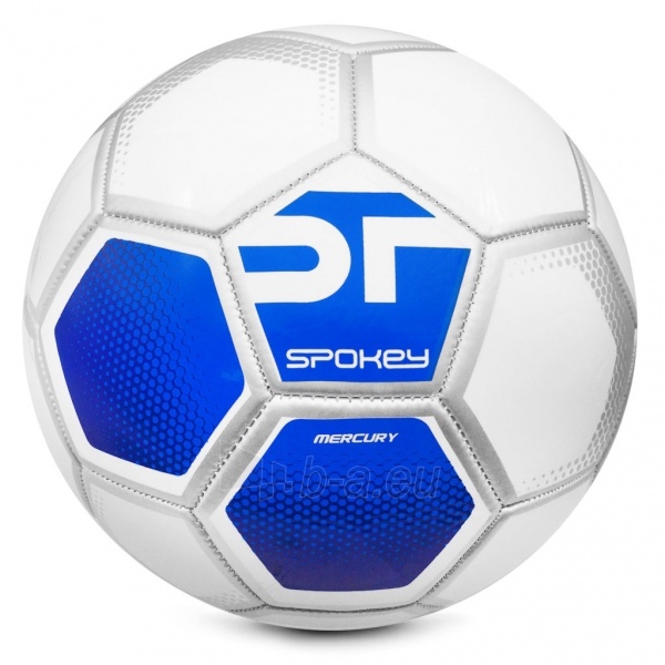 Futbolo kamuolys Spokey MERCURY balta/mėlyna paveikslėlis 1 iš 1