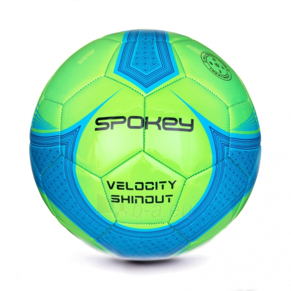 Futbolo kamuolys VELOCITY SHINOUT žalia/mėlyna paveikslėlis 1 iš 7