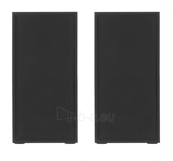 Garso kolonėlės Tellur Basic 2.0 Speakers, 6W, USB/Jack, Wooden case, Volume control, black paveikslėlis 1 iš 3