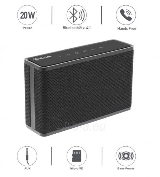 Garso kolonėlės Tellur Bluetooth Speaker Apollo black paveikslėlis 6 iš 6