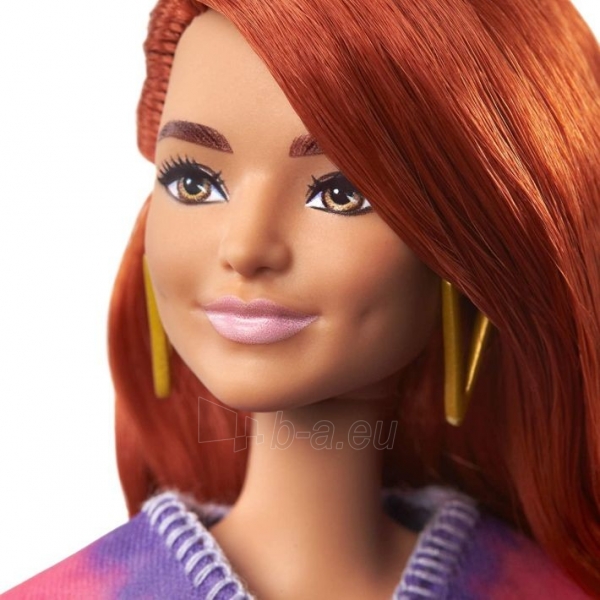 GHW55 Barbie Fashionistas Doll with Long Red Hair Wearing Fringe Dress MATTEL paveikslėlis 4 iš 6