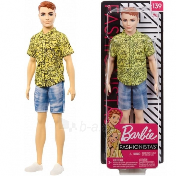 Lėlė Kenas GHW67 Barbie Fashionistas 139 paveikslėlis 1 iš 6