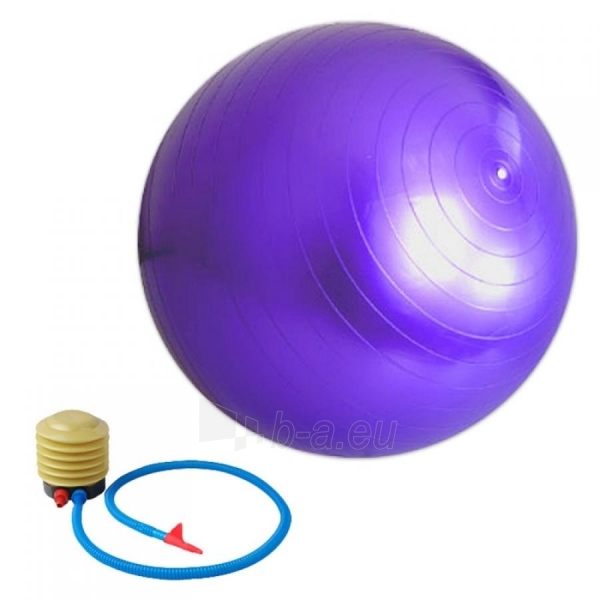 Gimnastikos kamuolys 55cm (Fitball fitnesam) paveikslėlis 3 iš 5