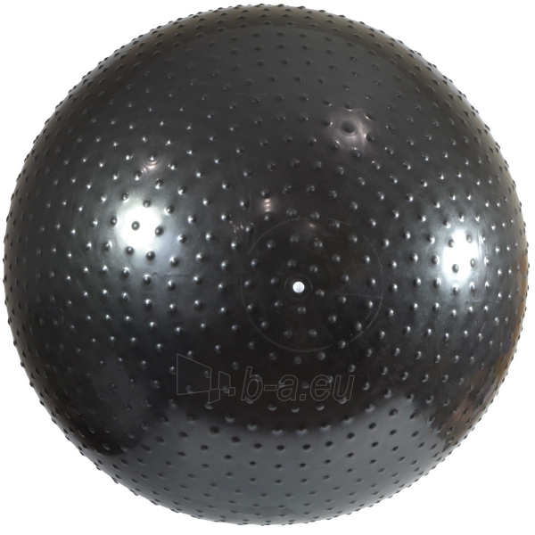 Gimnastikos kamuolys su masažuokliu, 75 cm, juodas paveikslėlis 3 iš 9