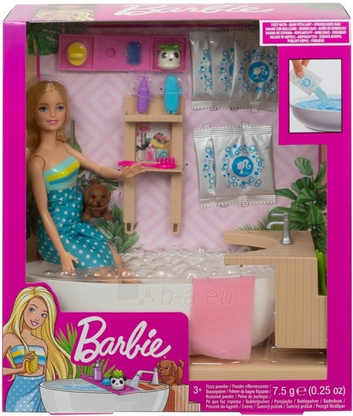 GJN32 Lelle Mattel Barbie Fizzy Bath paveikslėlis 3 iš 6