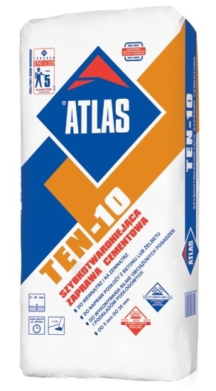 ATLAS TEN-10 - fast setting cement-based mortar 25 kg paveikslėlis 1 iš 1