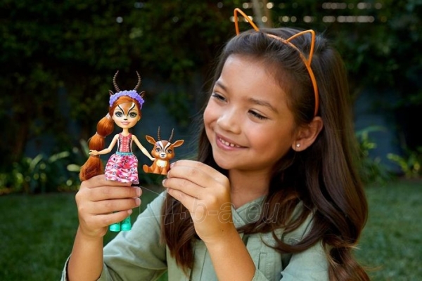 GTM26 Enchantimals Gabriela Gazelle Doll & Racer Animal Friend Figure from Sunny Savanna MATTEL paveikslėlis 2 iš 6