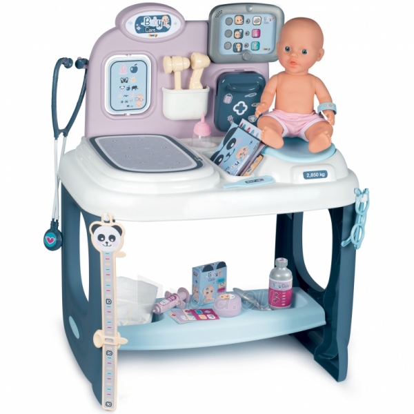 Gydytojo priežiūros rinkinys su lėle ir priedais 27 vnt. | Baby Care Centrum | Smoby 240300 paveikslėlis 1 iš 26