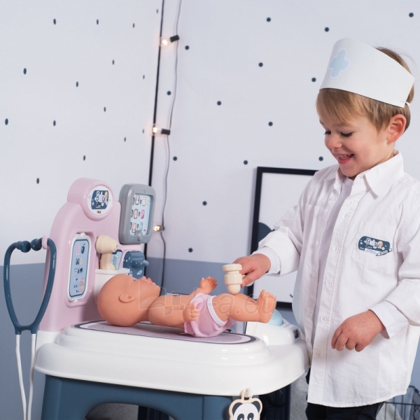 Gydytojo priežiūros rinkinys su lėle ir priedais 27 vnt. | Baby Care Centrum | Smoby 240300 paveikslėlis 13 iš 26