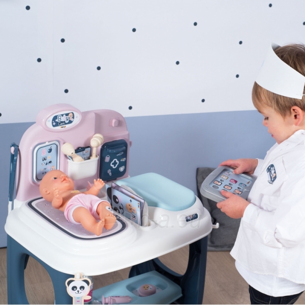 Gydytojo priežiūros rinkinys su lėle ir priedais 27 vnt. | Baby Care Centrum | Smoby 240300 paveikslėlis 3 iš 26