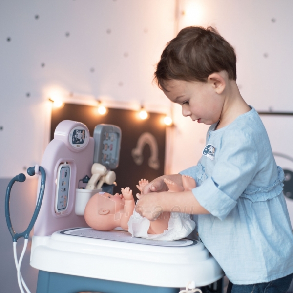 Gydytojo priežiūros rinkinys su lėle ir priedais 27 vnt. | Baby Care Centrum | Smoby 240300 paveikslėlis 12 iš 26