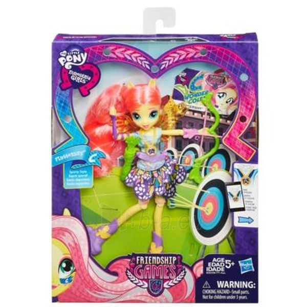 Hasbro My Little Pony кукла Fluttershy Friendship Games B2023 / B1771 paveikslėlis 1 iš 1