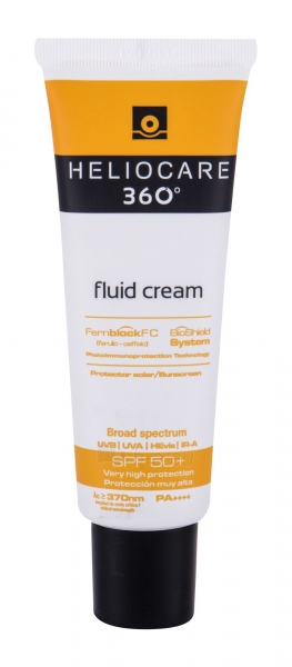 Heliocare 360 Fluid Cream Face Sun Care 50ml SPF50+ paveikslėlis 1 iš 1