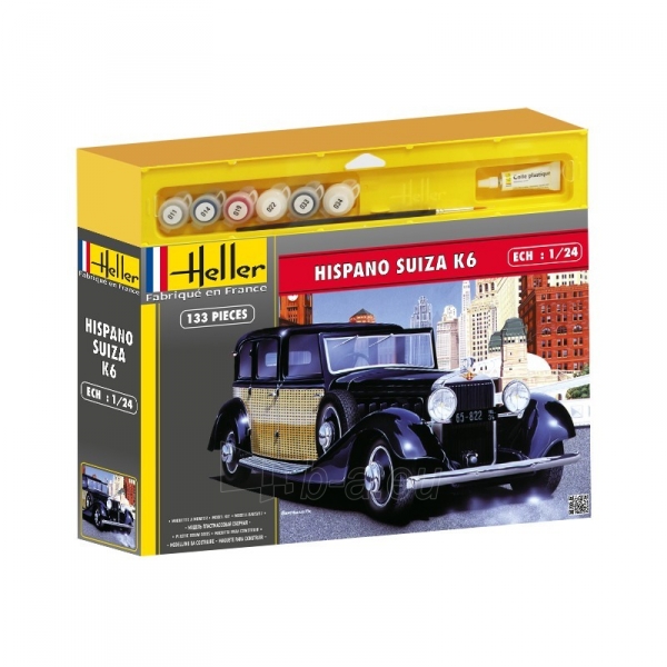 Heller plastikinio automobilio modelio rinkinys 50704 HISPANO SUIZA K6 1/24 paveikslėlis 1 iš 1