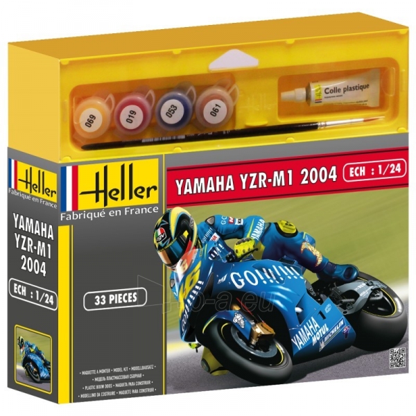 Heller plastikinio motociklo modelio rinkinys 50927 YAMAHA YZR-M1 2004 1/24 paveikslėlis 1 iš 2