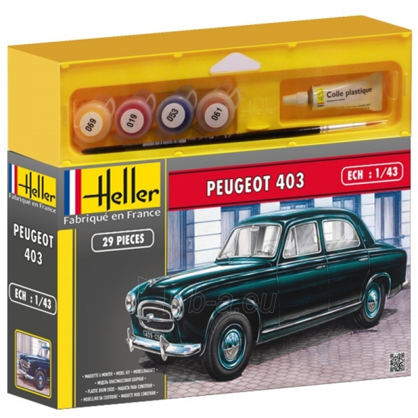 Heller plastikinis automobilio modelio rinkinys 50161 PEUGEOT 403 1/43 paveikslėlis 1 iš 1