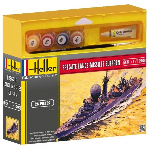 Heller plastikinis laivo modelio rinkinys 49033 FREGATE LANCE-MISSILES SUFFREN 1/1200 paveikslėlis 1 iš 2