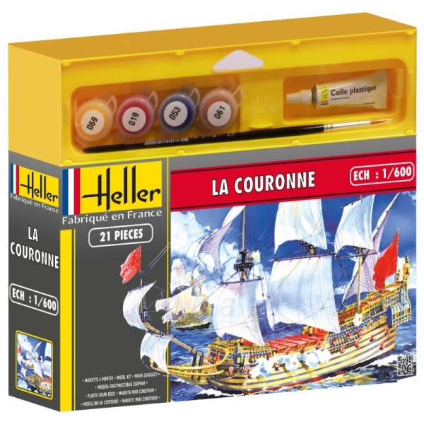 Heller plastikinis laivo modelio rinkinys 49066 LA COURONNE 1/600 paveikslėlis 1 iš 3