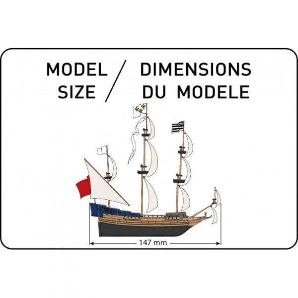 Heller plastikinis laivo modelio rinkinys 49066 LA COURONNE 1/600 paveikslėlis 3 iš 3