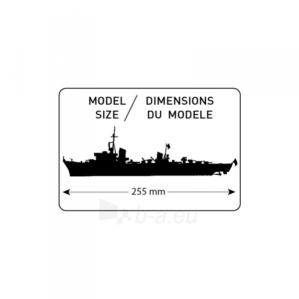 Klijuojamas laivo modelis Heller 81011 1/400 - TORPEDO BOOT T23 paveikslėlis 2 iš 3