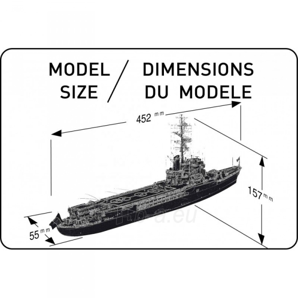 Heller plastikinis laivo modelio rinkinys 81034 JEANNE DARC 1/400 paveikslėlis 3 iš 3