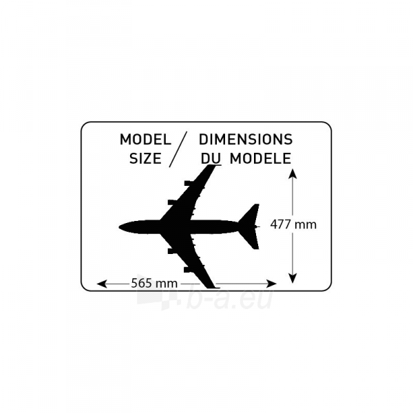 Heller plastikinis lėktuvo modelio rinkinys 80459 1/125 - BOEING 747 paveikslėlis 3 iš 4