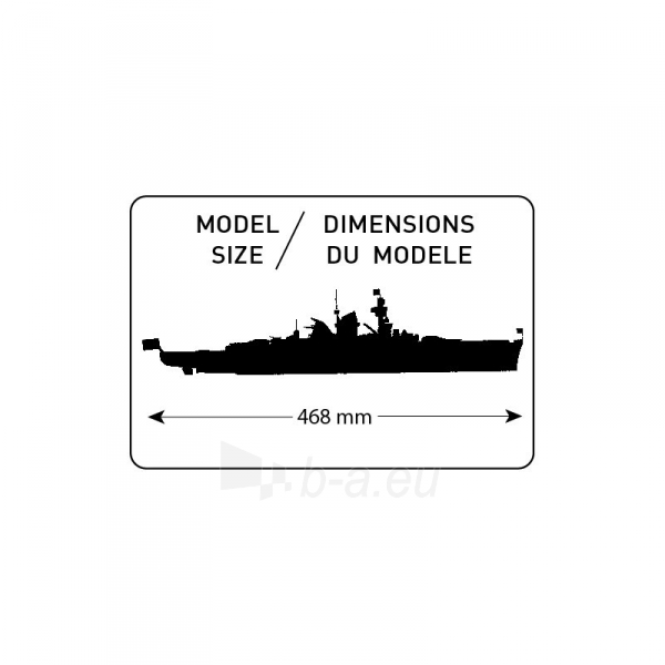 Heller plastikinis modelio rinkinys 81045 laivas 1/400 - ADMIRAL SCHEER paveikslėlis 2 iš 3