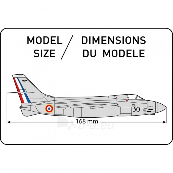 Heller plastikitis lėktuvo modelis 49030 S.O 4050 VAUTOUR 1/100 paveikslėlis 2 iš 2