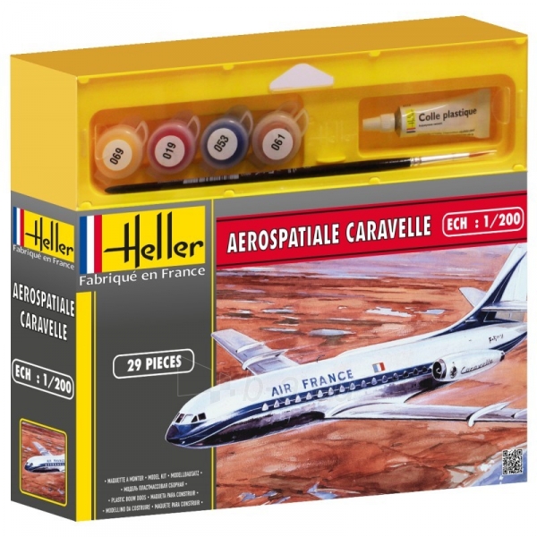 Heller plastikitis lėktuvo modelis 49074 AEROSPATIALE CARAVELLE 1/200 paveikslėlis 1 iš 3