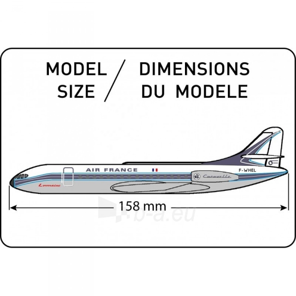 Heller plastikitis lėktuvo modelis 49074 AEROSPATIALE CARAVELLE 1/200 paveikslėlis 3 iš 3
