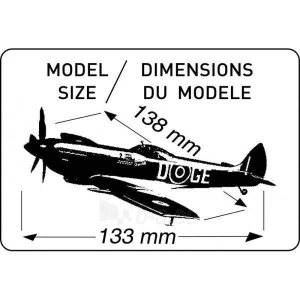 Heller plastikitis lėktuvo modelis 50282 SPITFIRE MK XVIe 1/72 paveikslėlis 2 iš 2